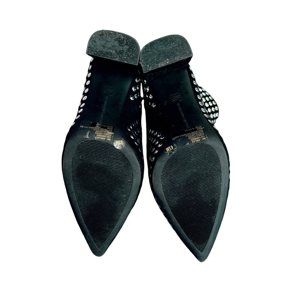 INC International Concepts Anila Studded Booties, Black/Silver Size 6.5 LIKE NEW - Picture 11 of 11